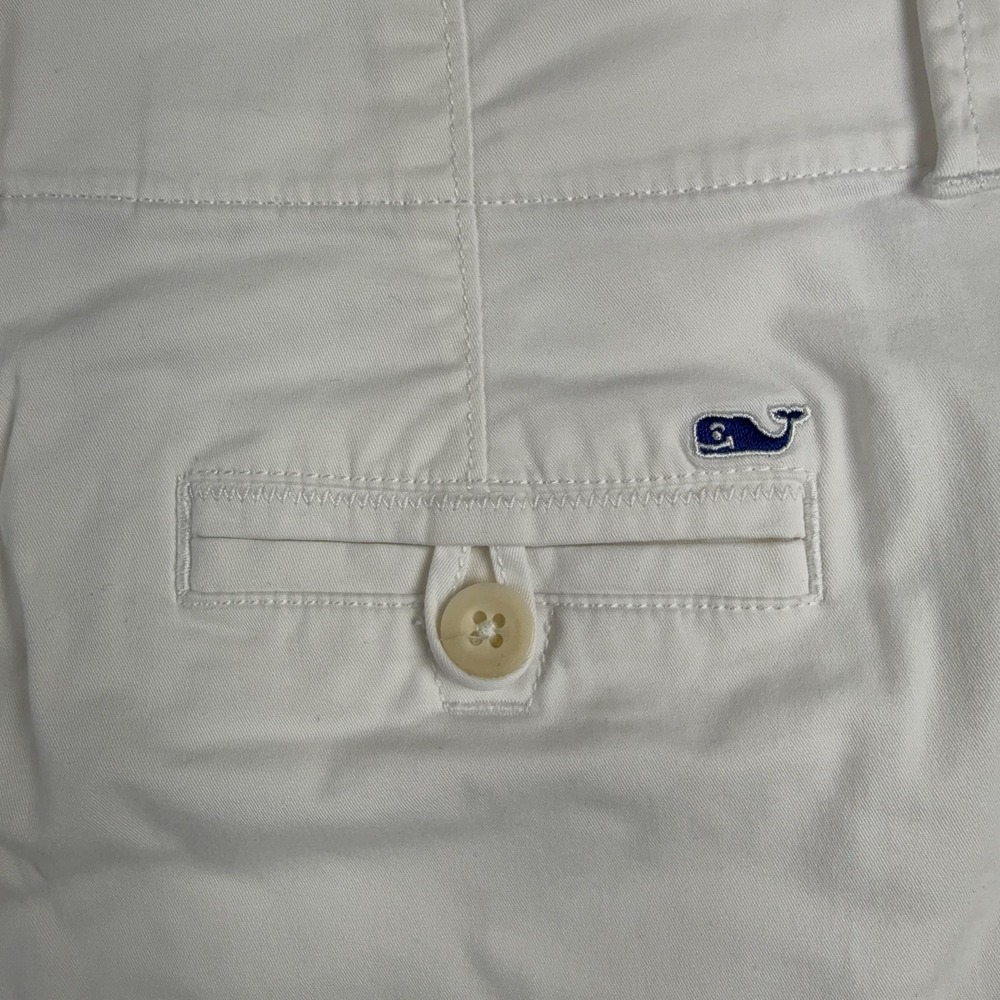 Vineyard Vines Shorts Womens 4 White Chino Twill Stretch Logo Pockets Casual - Picture 9 of 10